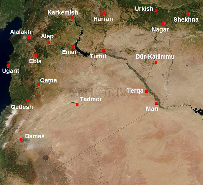 Харран, Каркемиш и другие основные города древней Сирии